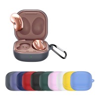 New hot selling silicone earphone protective case with hook cover case for Samsung Galaxy Buds Live  case