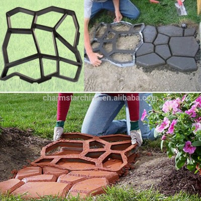 China DIY Plastic Path Maker Mold Stepping 51cm DIY Paving Cement Brick Stone Concrete New