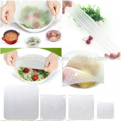 Food grade Kitchen silicone protective food wrapper wrap stretch protective film