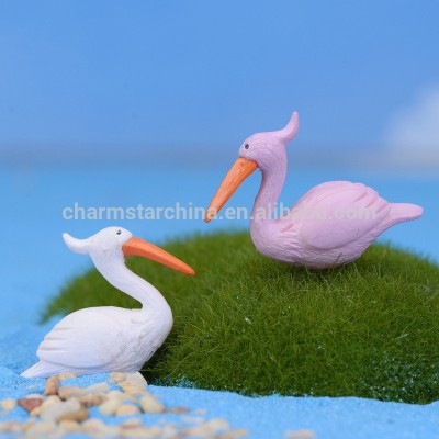 Plastic Mini Cute Flamingo Decoration Flamingo Toy